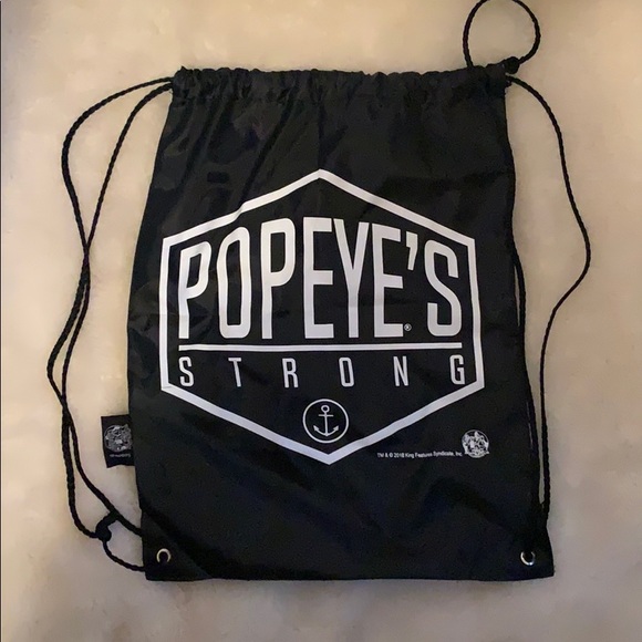 3/$15 Popeye’s drawstring bag - Picture 2 of 2